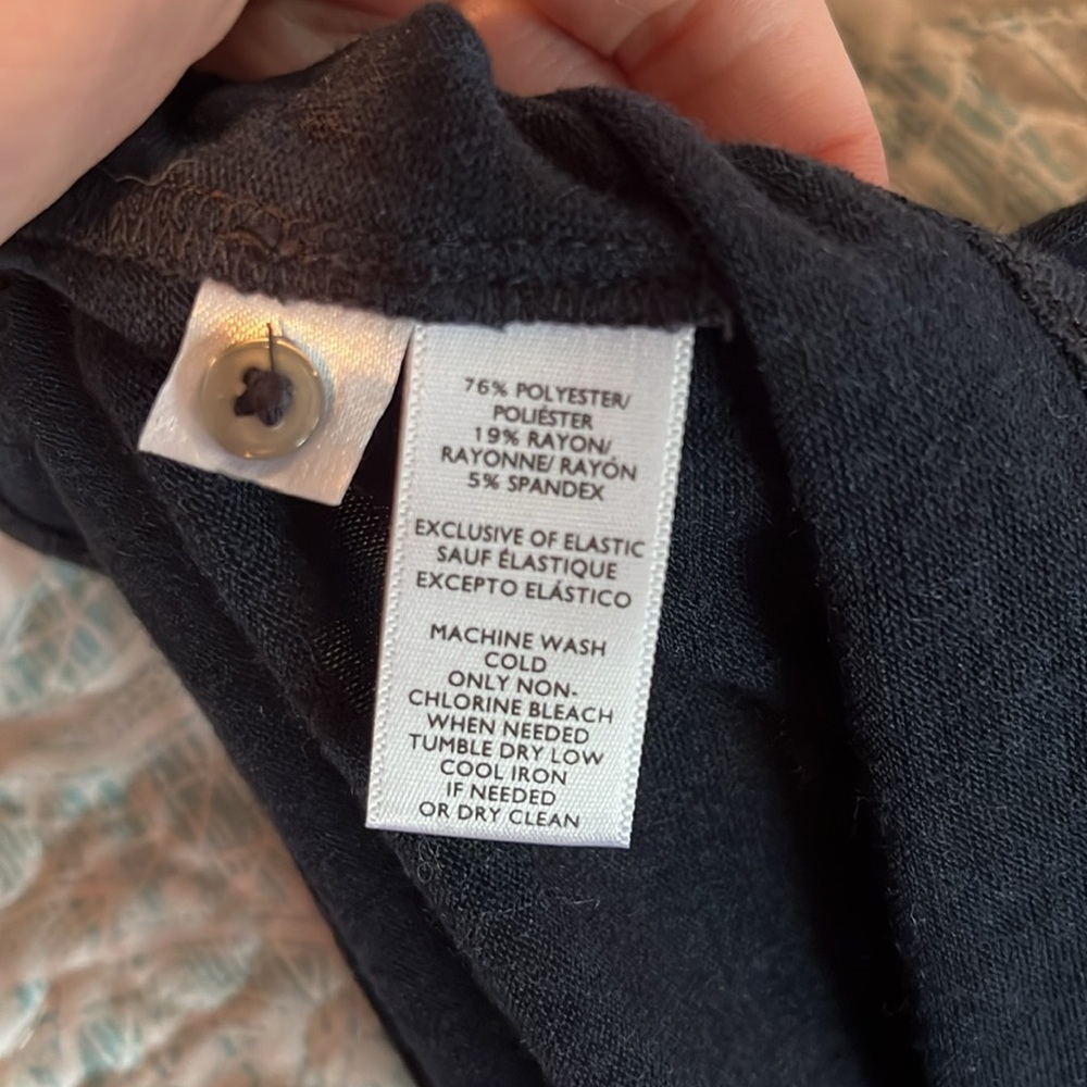LOFT Midnight Blue Blouse with Ruffle Detail - Picture 8 of 8